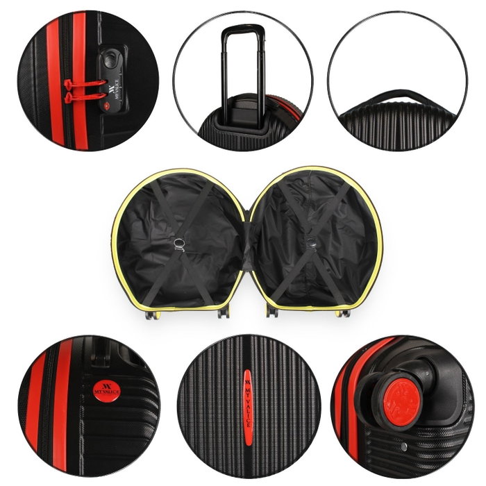 Zoozie Bags Maleta de 100% ABS en Negro